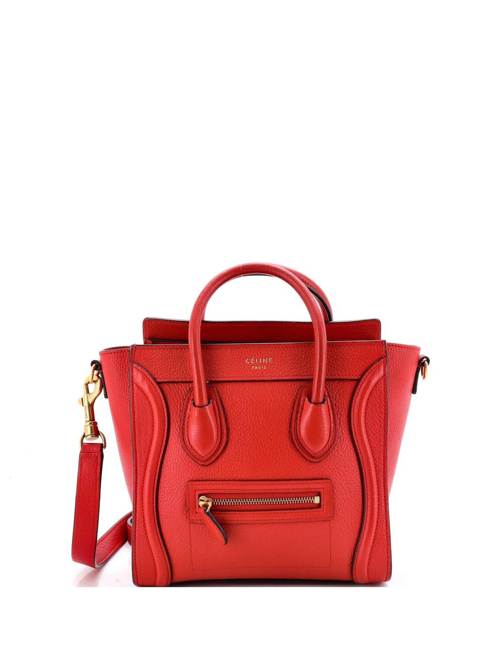Celine Luggage Bag Grainy Leather Nano #254231C15B